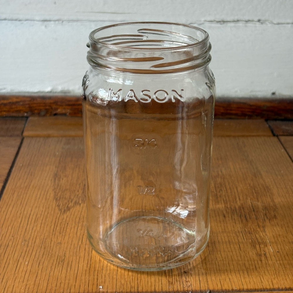 Clear Mason Jar
